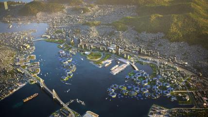 Futuristički grad Oceanix Busan u Južnoj Koreji