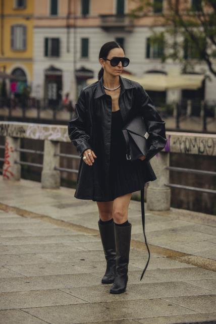 Street style kako nositi suknju i čizme