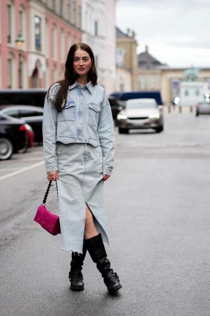 Street style kako nositi suknju i čizme