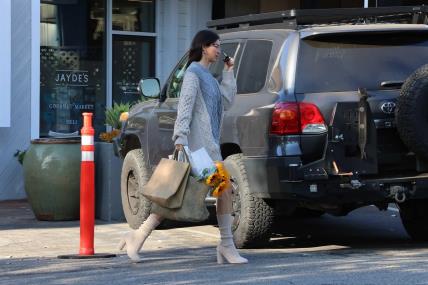 Kendall Jenner u Bottega Veneta čizmama