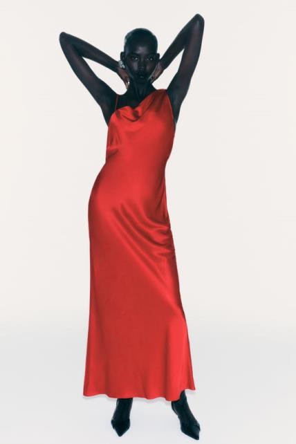 Zara crvena haljina
