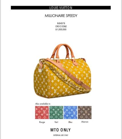 Louis Vuitton - Millionare Speedy torba