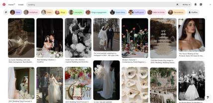 Pinterest trendovi vjenčanja