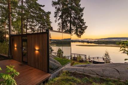 Mirrored Glass Cabin kuća u Norveškoj