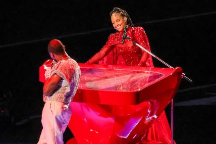 Usher i Alicia Keys Super Bowl 2024