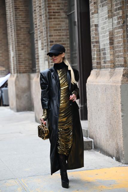 Street style metalik moda