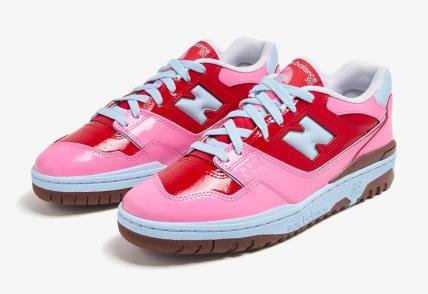 New Balance 550 Y2K Patent Leather Red Pink