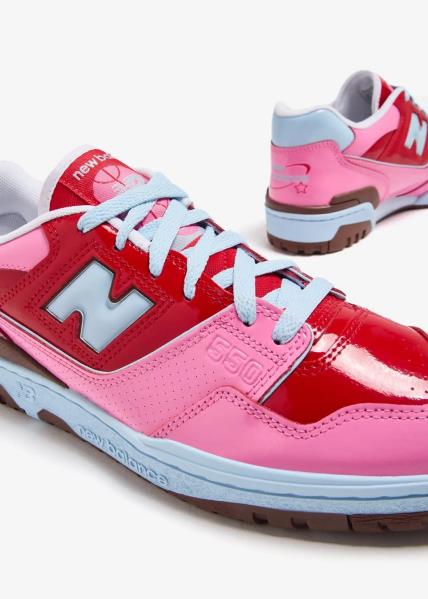 New Balance 550 Y2K Patent Leather Red Pink