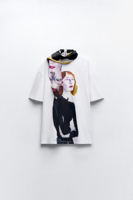 Zara print majica