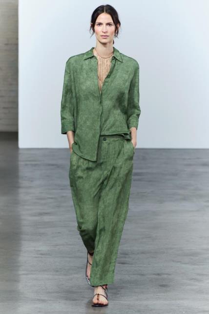 Trendi boja ljeta zelena Zara