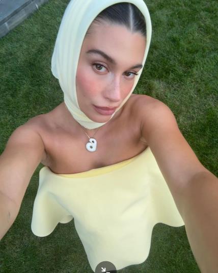 Hailey Bieber butter yellow