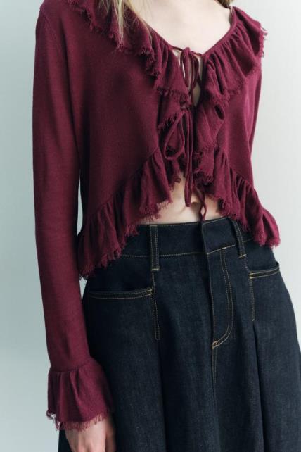 Zara burgundy