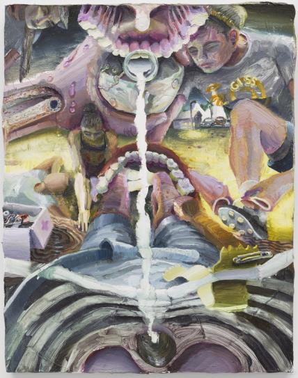 Danica Lundy, Portrait of a Pour, oil on canvas, 35.6 x 27.9 cm, 2024 © On White Wall, courtesy White Cube.jpg