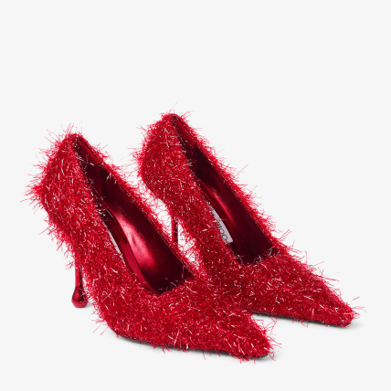 Ruby Red Tinsel Ixia 95 by Jimmy Choo