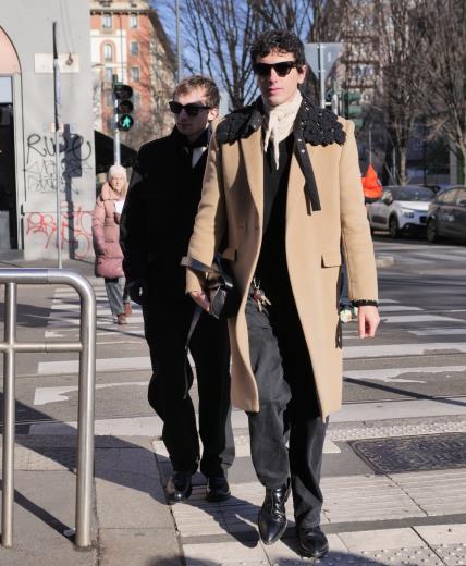 Tjedan muške mode Milano siječanj 2025 street style