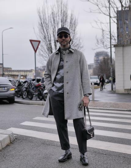 Tjedan muške mode Milano siječanj 2025 street style