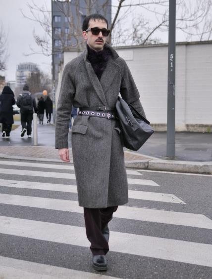 Tjedan muške mode Milano siječanj 2025 street style