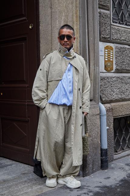 Tjedan muške mode Milano siječanj 2025 street style