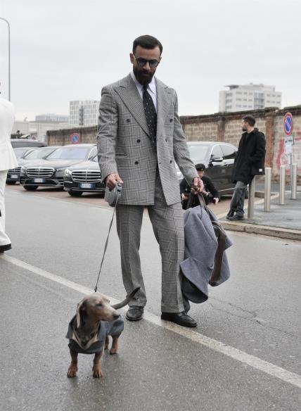 Tjedan muške mode Milano siječanj 2025 street style