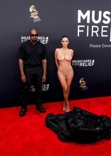 Grammy 2025 Kanye West, Bianca Censori