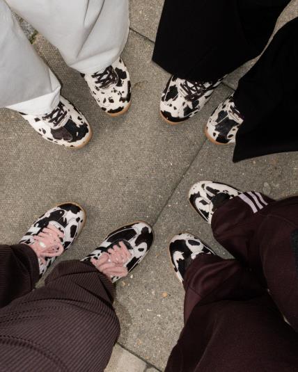 Adidas x asos cow print tenisice