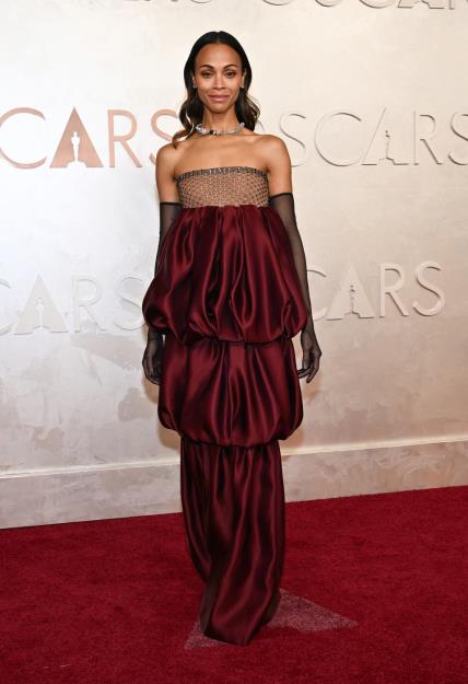 Oscari 2025 red carpet Zoe Saldana