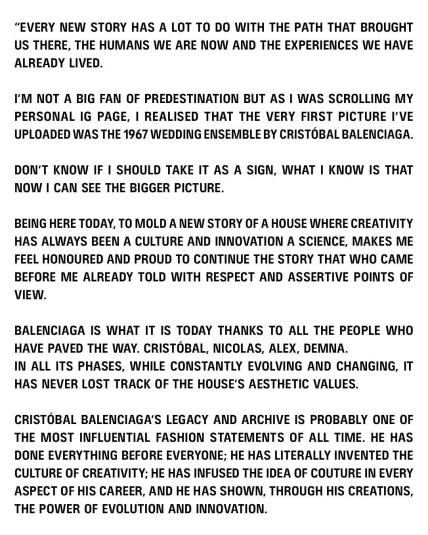 Pierpaolo Piccioli Balenciaga