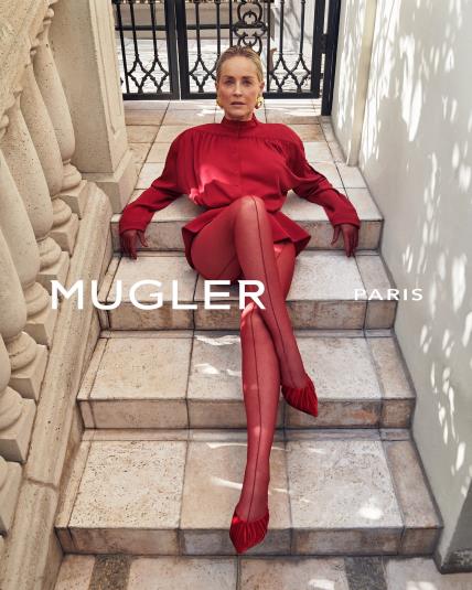 Sharon Stone za Mugler
