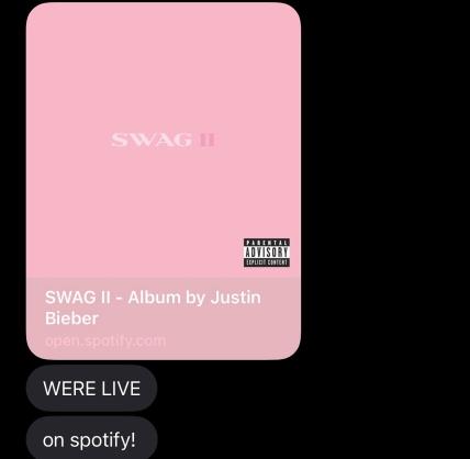 Justin Bieber album SWAG II kampanja