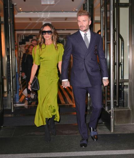 Victoria Beckham zelena haljina