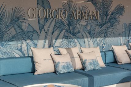 Giorgio Armani pop up Bagatelle Saint Tropez