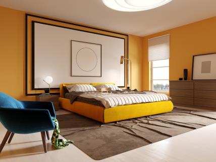 Žuta spavaća soba